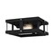 Quoizel Beck 2-Light Earth Black Flush Mount QFL5347EK - alternate 1
